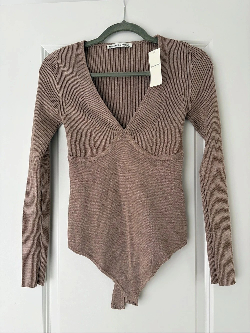 Abercrombie & Fitch Long-Sleeve Sweater Bodysuit